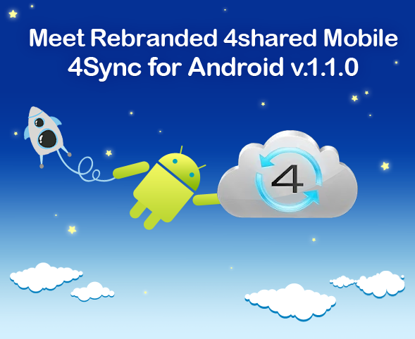 blog 4sync 25 04 04 Meet the New, Rebranded 4shared Mobile App   4Sync for Android v.1.1.0
